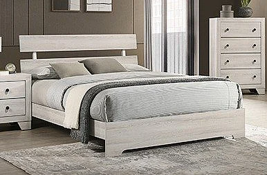 Crown Mark Atticus Twin Platform Bed White B6982-T-BED