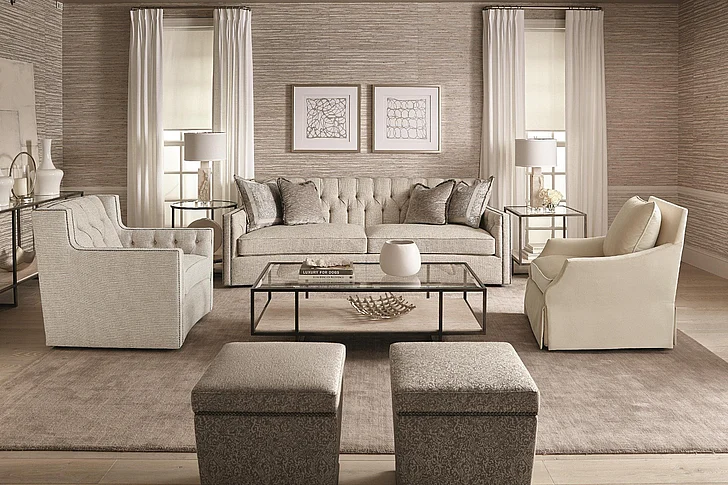 Bernhardt Upholstery Candace 2pc Fabric Living Room Set (Featured Way)