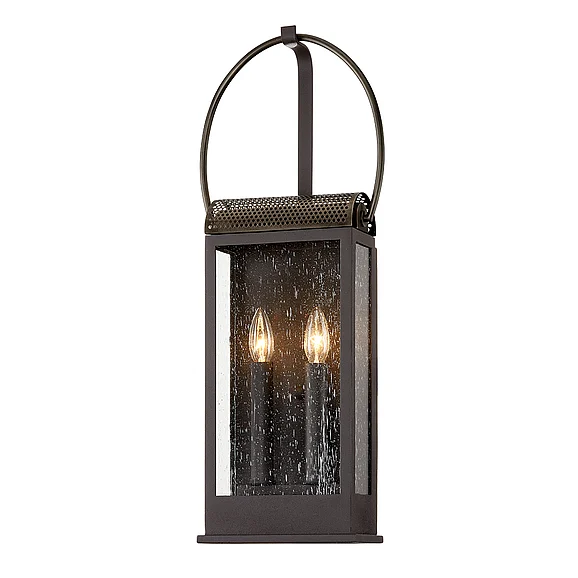 Troy Lighting Holmes Exterior Wall Sconce B7422-HZ/BR