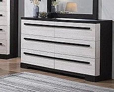 Crown Mark Remington Dresser Black/White B8162-1