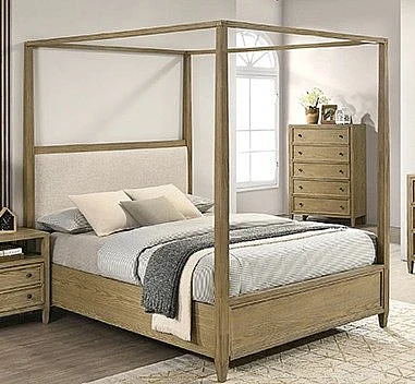 Crown Mark Sienna Queen Bed in Natural
