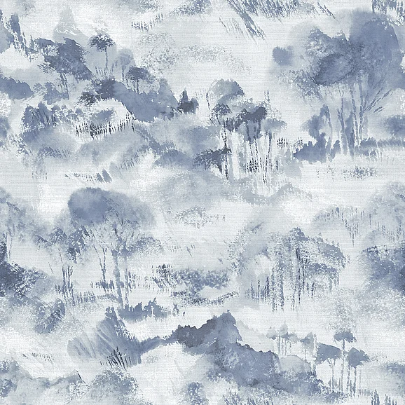 York A-Street Prints Nara indigo Nara indigo Toile Wallpaper (Double Roll) 2975-87545