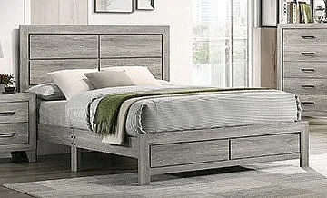 Crown Mark Hopkins Platform Bed 1 Box Driftwood B9320-F-BED