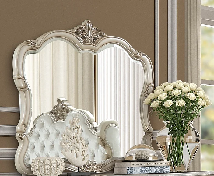 New Classic Furniture Monique Bedroom Mirror in Pearl B992-060 PROMO