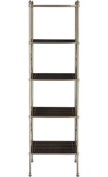 Baker Stately Homes Edwardian Brass Etagere in Ebony BA5395