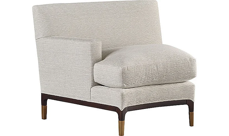 Baker Jean Louis Deniot Epidote Curved One Arm Chair BA6189COC