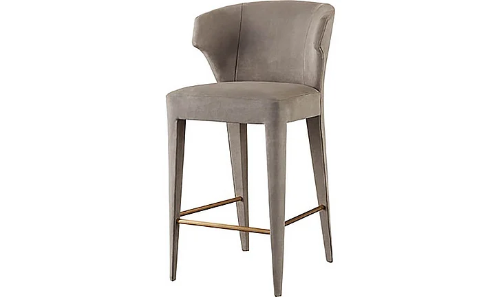 Baker Luxe Lapel Barstool BAA3049
