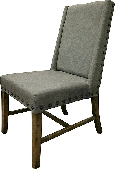 IFD Loft Upholstered Dining Chair in Gray (Set of 2) IFD6551CHR