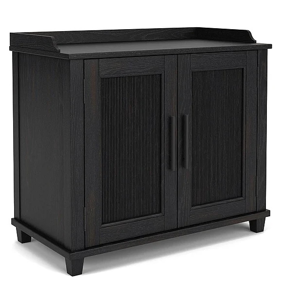 Riverside Furniture Calhoun Bachelors Chest in Ebony Whiskey Oak 61764