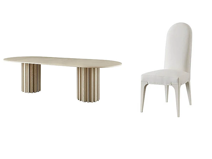Baker Luxe 7pc Dining Room Set