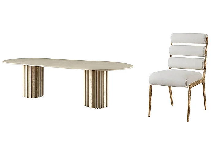 Baker Luxe 7pc Dining Room Set