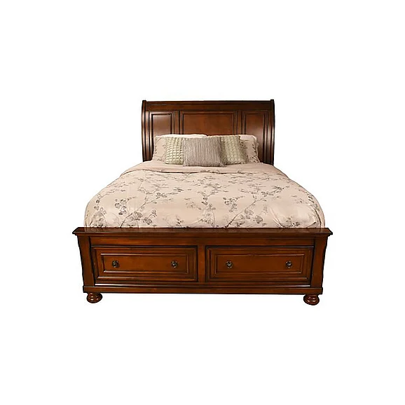 Galaxy Home Baltimore Queen Bed in Dark Walnut 808857833198