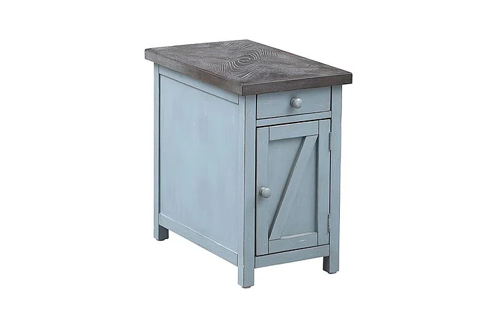 Cottage Creek Bar Harbor Chairside Table in Aqua Blue 40307