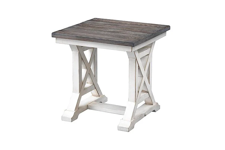 Cottage Creek Bar Harbor End Table in Cream 48110