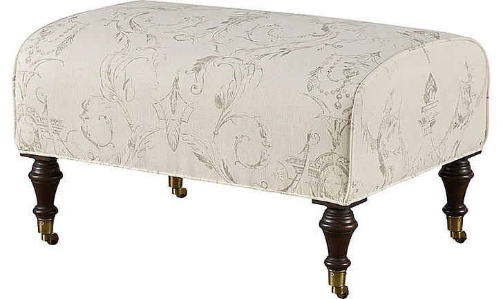 Baker Stately Homes Victorian Upholstered Ottoman BAU2005O