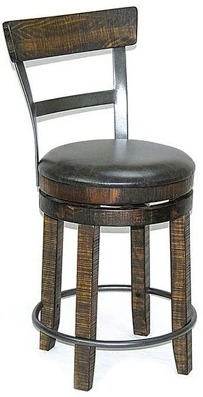 Sunny Designs Doe Valley Swivel Barstool (Set of 2) in Tobacco Leaf 1624TL2-B24