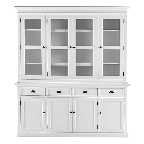 Nova Solo Halifax Buffet Hutch Unit with 4 Glass Doors BCA610