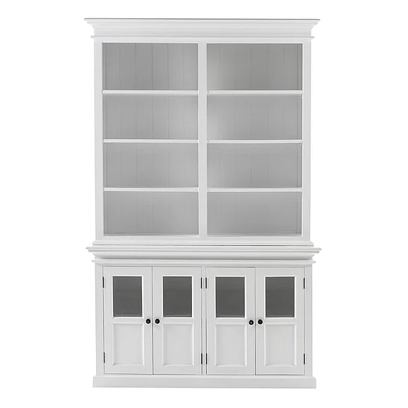 Nova Solo Halifax Hutch Unit with 4 Glass Doors BCA612