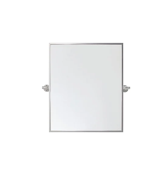Elegant Rectangle Pivot Mirror 24X20 In. in Silver MR6E2024SIL CLOSEOUT