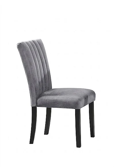 McFerran Home Furnishing D549 Side Chair in Grey D549SC (Set of 2)