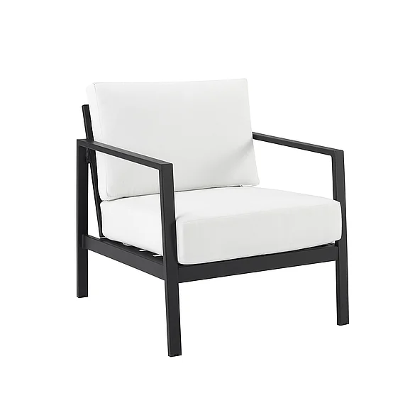 Linon Holland White Single Chair HL020NAT01U