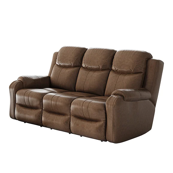Southern Motion Marvel Reclining Console Loveseat in Hickory 881-28 186-16