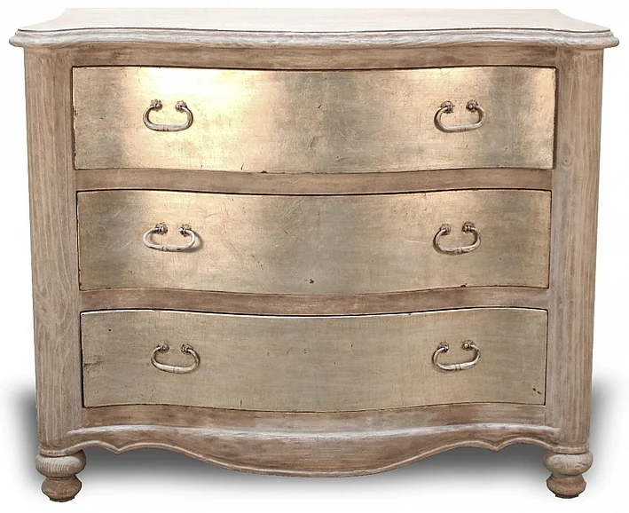 Peninsula Habana 4 Drawer Dresser in Silver Leaf BD-003-1001-SIL