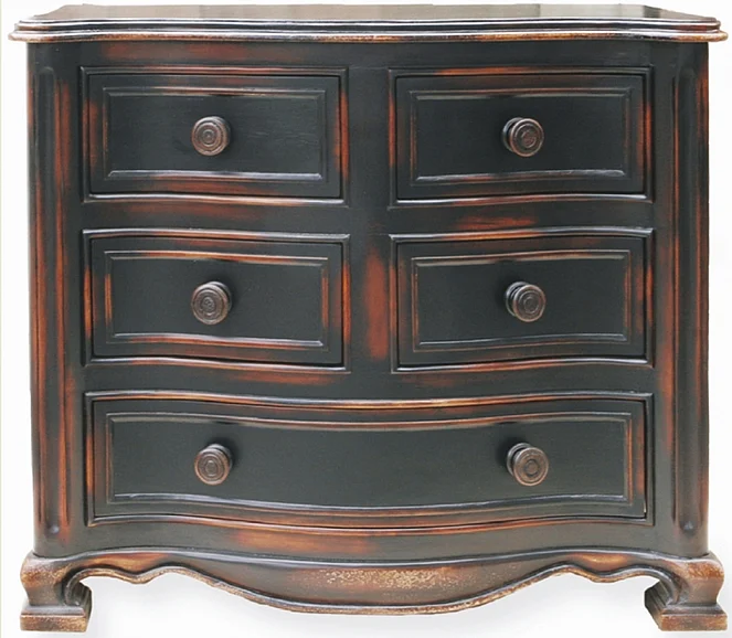 Peninsula Francesca 5 Drawer Dresser in Crackled BD-003-1008