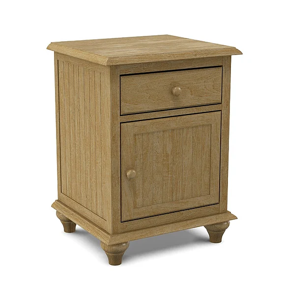John Thomas Unfinished Cottage 1 Drawer Nightstand BD-2001