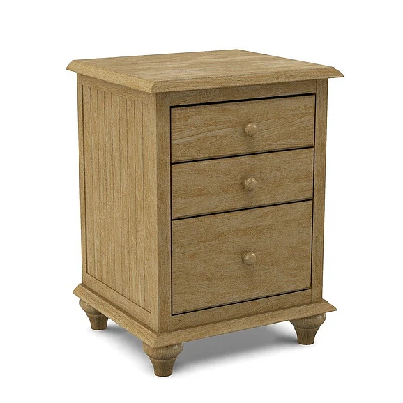 John Thomas Unfinished Cottage 3 Drawer Nightstand BD-2003