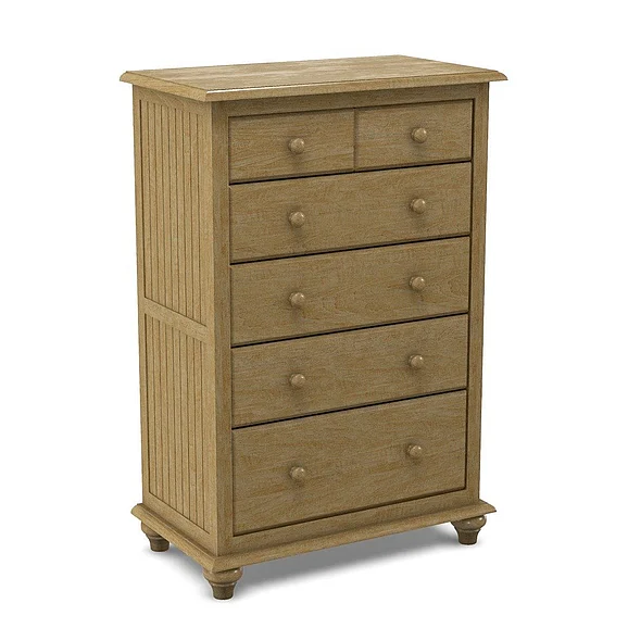 John Thomas Unfinished Cottage 5 Drawer Chest BD-2005