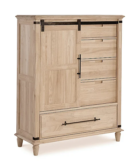 John Thomas Unfinished Sliding Door Chest BD-9014