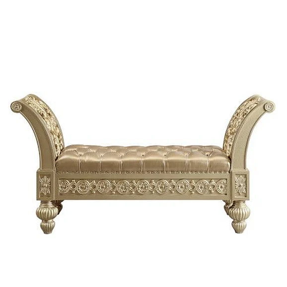 Acme Furniture Seville Bench in Gold BD00456