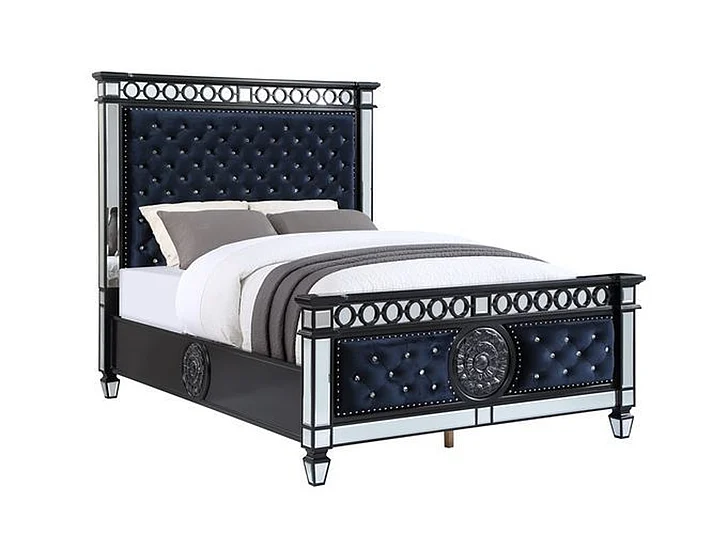 Acme Furniture Varian II Queen Bed in Black & Sliver BD00584Q
