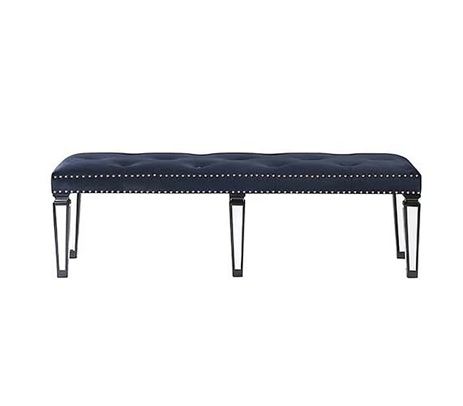 Acme Furniture Varian II Bench in Black & Sliver BD00589