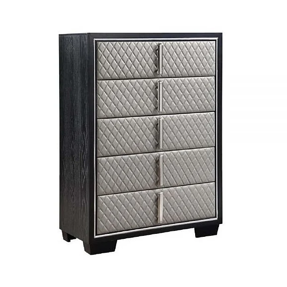 ACME Nicola 5 Drawer Chest in Black BD01431