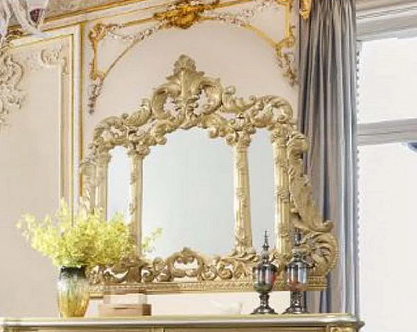 ACME Cabriole Mirror in Gold BD01465