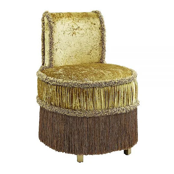 ACME Bernadette Vanity Stool in Gold BD01478