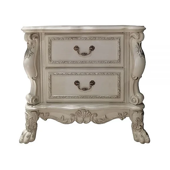 ACME Dresden 2 Drawer Nightstand in White BD01675