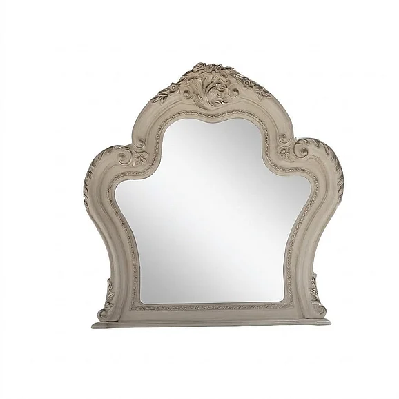 ACME Dresden Mirror in White BD01676