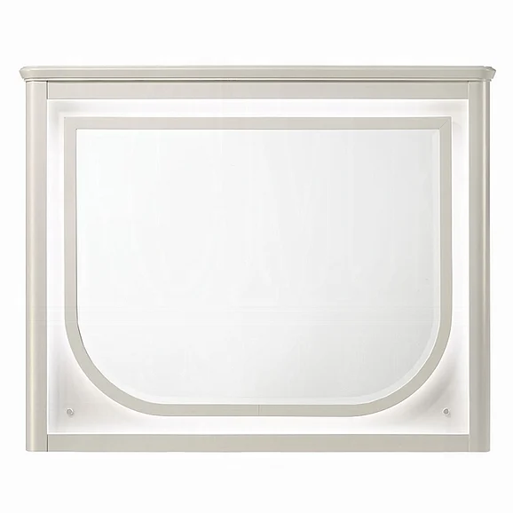 ACME Laveda Mirror with LED in Pearl White BD03794