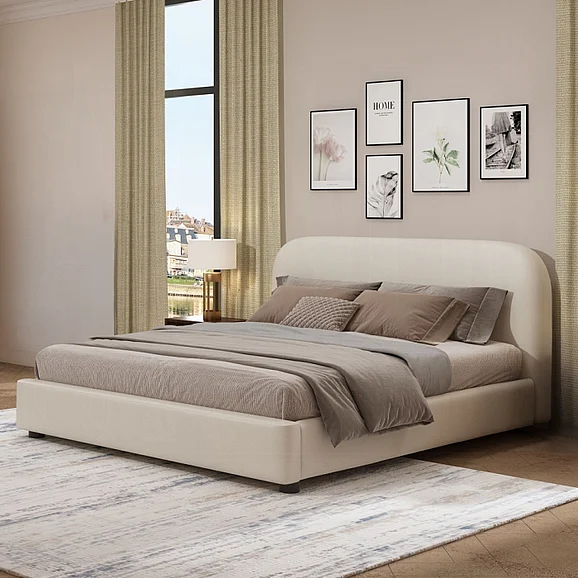 ACME Arden Queen Upholstered Bed in Beige BD03902Q