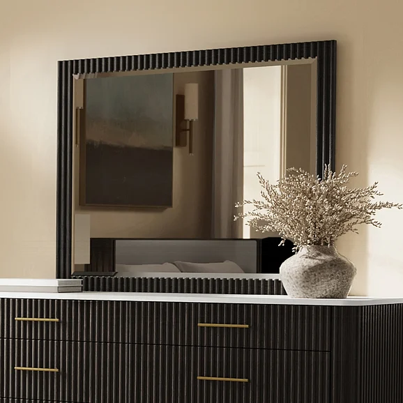 ACME Clayten Mirror in Espresso BD04094