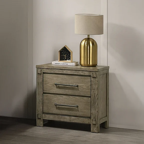 ACME Colton Nightstand in Antique White Oak BD05293