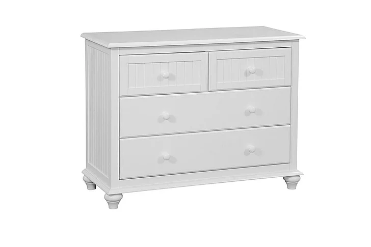 John Thomas Cottage Cottage 4 Drawer Chest in Pure White BD08-2004N