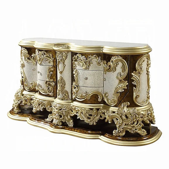 ACME Desiderius Dresser in Antique Gold and Hand Paint Brown BD20005
