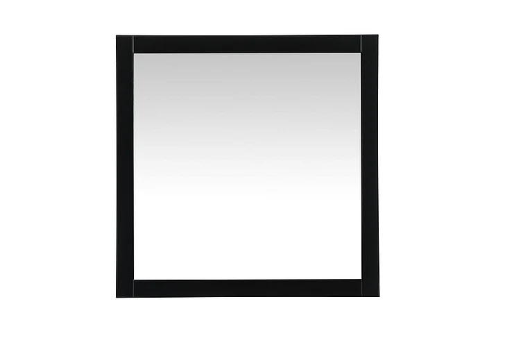 Elegant Aqua Vanity Mirror 36X36 In. in Black VM23636BK
