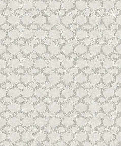 York A-Street Prints Besi Silver Tiled Wallpaper (Double Roll) 2976-86538