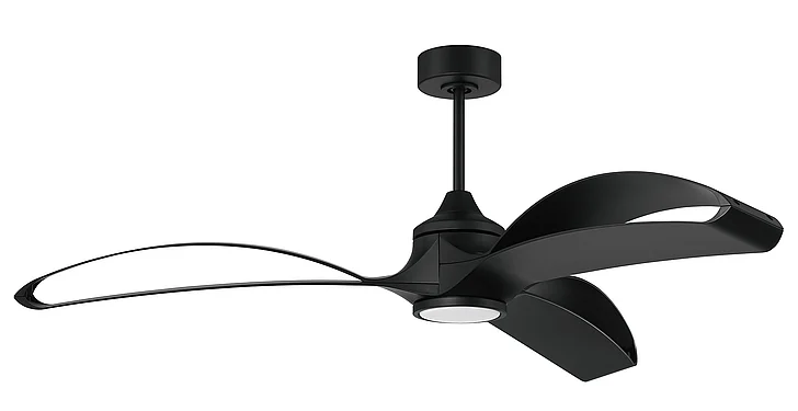 Craftmade Bandeaux 60" 3-Blade Ceiling Fan in Flat Black BDX60FB3-NWF