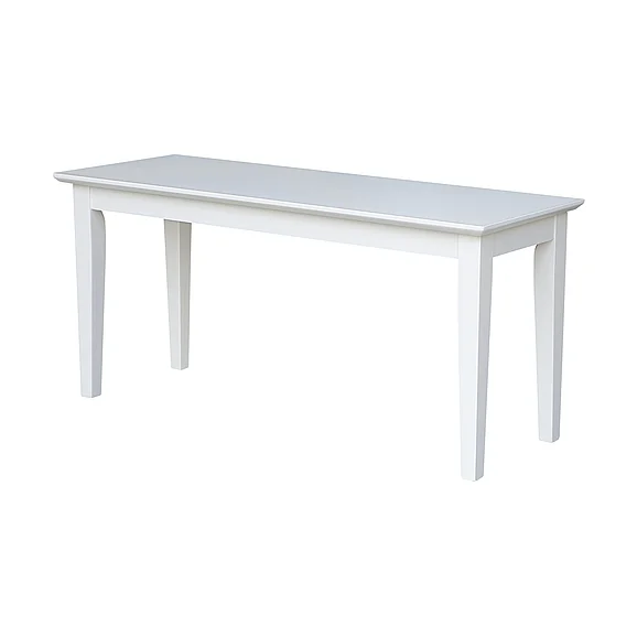 John Thomas Dining Essentials Bench in Pure White BE08-39